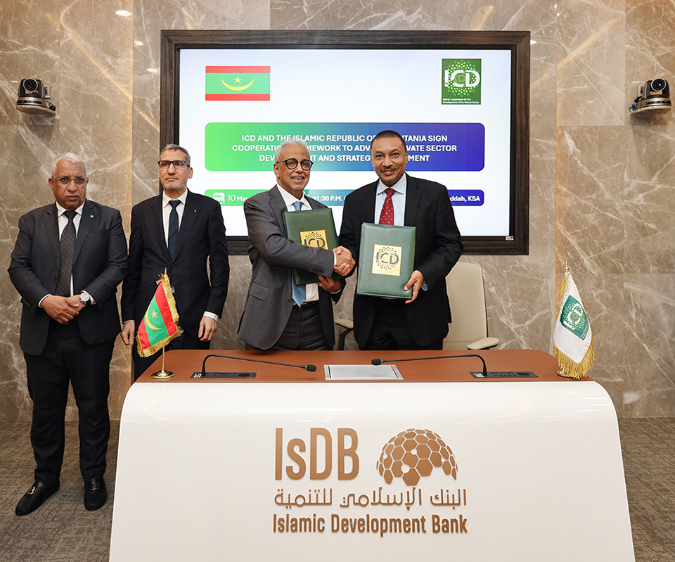 ICD AND THE ISLAMIC REPUBLIC OF MAURITANIA SIGN COOPERATION FRAMEWORK TO ADVANCE PRIVATE SECTOR DEVELOPMENT AND STRATEGIC INVESTMENT